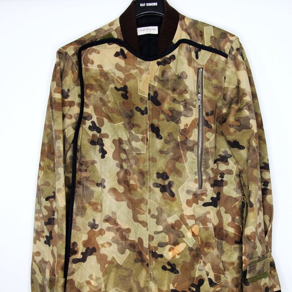 SS13 DRIES VAN NOTEN MILITARY CAMOUFLAGE JACKET 48 - Picture 1 of 8